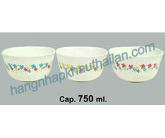Tô nhựa in hoa 750ml PN2090D-PP 96/1