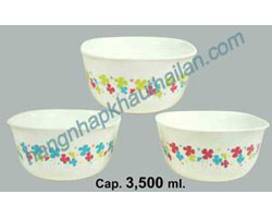 Tô salat in hoa 3500ml PN2092D-PP 24/1