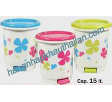 Sọt rác nhựa 2 lớp 15 lít PN695D,E 3/1