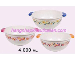 Tô salat in hoa trắng 3500ml PN295D, PN295E (G) 24/1
