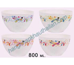 Tô nhựa 14cm in hoa trắng PN2052D 72/1