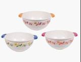 Tô nhựa có tay cầm 3 lít in hoa màu PN295WF  24/1
